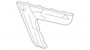 Rear bumper mount right outer Audi A6 C7 16-18 rest