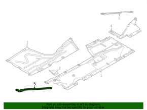 Door sill strut right BMW 3 F30 12-18