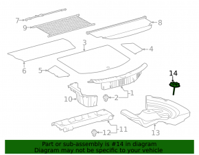 Spare Wheel Mount Lexus NX200t NX300 NX300h 15-21