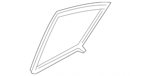 Door glass triangle rear right Subaru XV Crosstrek 13-17