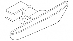Right wing turn signal BMW 1 E82 08-13