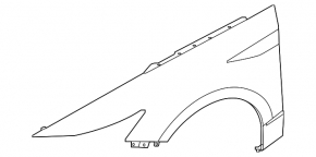 Front right fender Hyundai Sonata 20-23 blue ST2, metal, dents, rust, bumps