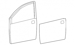 Door bare front left Toyota Sienna 11-17
