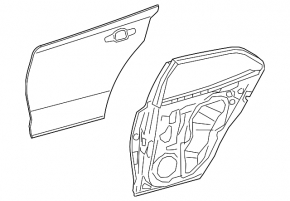 Toyota Corolla 20-23 4D rear right door