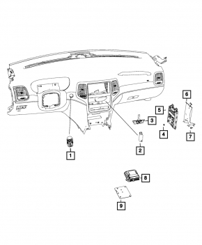 Body Controller Module Jeep Grand Cherokee 14-21