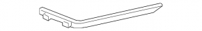 Rear bumper mount left Acura TLX 15-