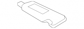 Left visor Toyota Camry v50 12-14 usa gray
