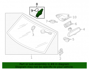 Rain sensor VW Touareg 11-17