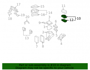 Lexus RX400h 06-08 Underhood Relay Block
