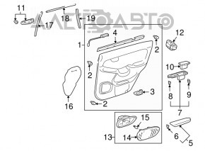 Rear left window lift control Lexus GX470 03-09