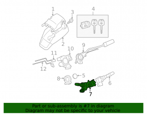 Steering column switch left Lexus ES350 07-12 type 2