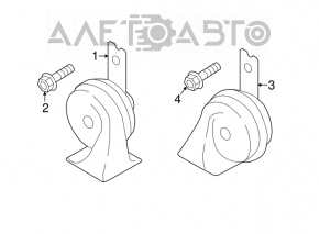 Signal high Hyundai Elantra AD 17-18 with bracket