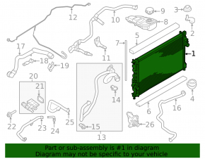 Radiator cooling water Ford Transit Connect MK2 13- 2.5 SIGNEDA