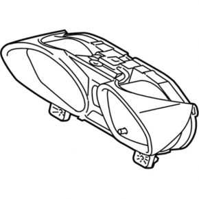 Instrument cluster Ford Fiesta 11-19 32k