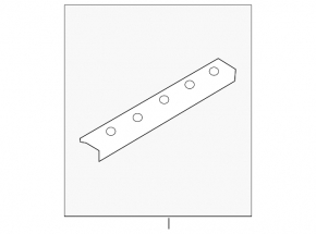 Lincoln MKZ 17-20 front left door sill plate, chrome with backlight, beige, scratches, needs cleaning