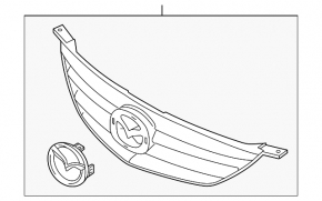 Radiator grill grille Mazda6 03-05