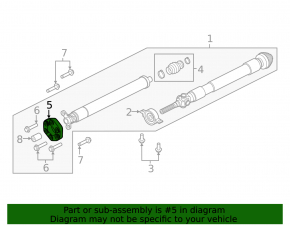 Front cardan shaft coupling Ford Explorer 20-24