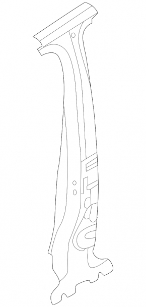 Left center pillar for VW Jetta 19-24