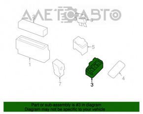 Right underhood relay block Nissan Leaf 18-22