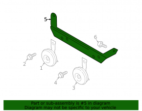 Nissan Juke 11-17 horn bracket