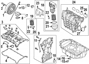 Hyundai Sonata 20-22 HEV Oil Filter Housing with Cover