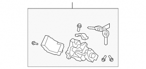 Ignition switch Acura MDX 07-13 with immobilizer and contact group
