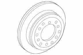 Rear left brake disc Lexus GX460 10-23 312/18mm