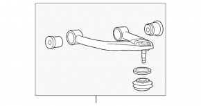 Upper front left control arm for Toyota Tundra 22-26
