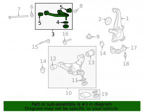 Upper front left control arm for Toyota Tundra 22-26