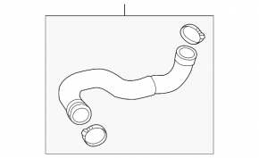 Intercooler pipe right lower Audi A6 C7 16-18 rest 2.0
