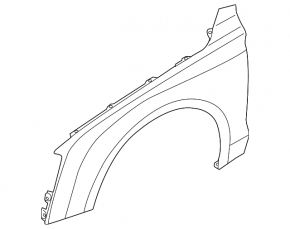 Front left wing for Audi A8 10-18