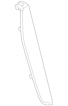 Right side bolster for the 2nd row of seats for the Audi Q8 19-23, dark gray leather