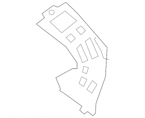 Front bumper mount, right fender, BMW X7 G07 19-22