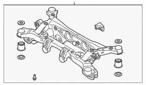 Rear subframe for Kia Sorento 21-24 FWD