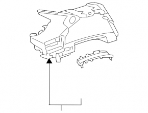 Instrument cluster cover for Lexus ES 22-25