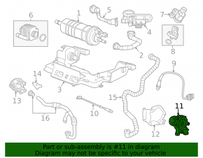 Chevrolet Volt 11-15 Air Pump