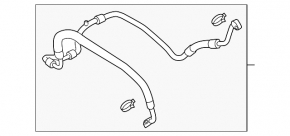 Air conditioning hose compressor-heater VW Jetta 11-18 USA 1.4T