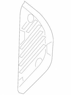 Front panel trim right side VW Tiguan 18-24 black