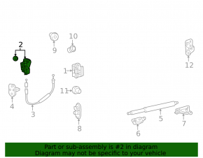 Lexus GX460 10-23 Trunk Lock