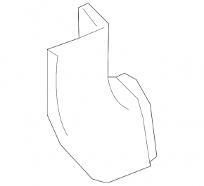 Front pillar trim lower right Acura ILX 13-22 black