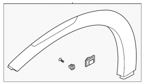 Front left fender arch trim for Hyundai Venue 20-25