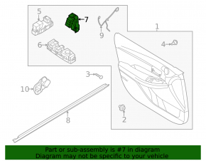 Front left memory control Kia K5 21-26