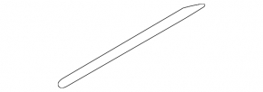 Subaru b9 Tribeca front right outer door sill plate