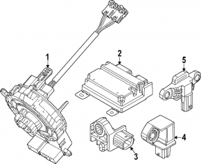 SRS airbag module, airbag computer, Kia Niro 23-26 HEV, PHEV