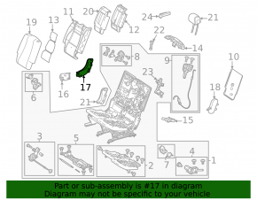 Rear right seat side trim, left, 2nd row, Mercedes W167 GLE 350 450 20-23, brown, scratches