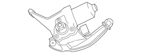 Windscreen wiper trapezoid with motor right Ford Transit Connect MK2 13-