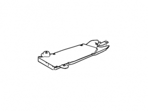 Lower radiator deflector Ford Explorer 15-19 3.5 on subframe, worn