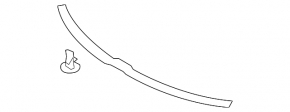 Central bonnet seal Mazda CX-9 16-23