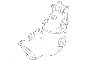 Exhaust manifold with catalytic converter Nissan Altima 19-21 2.5 awd