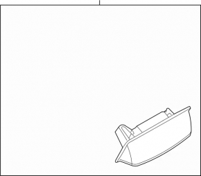 Left tailgate license plate light for Nissan Murano z52 15-24